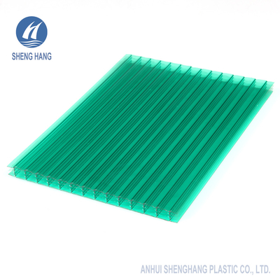 내충격 강도 4 벽 폴리카보네이트 중공 시트 보드 SGS 2.2kg/ M2 14 밀리미터