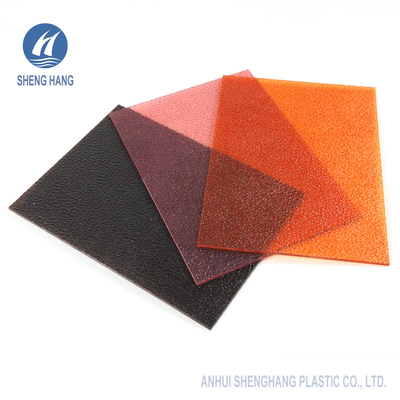 여주 패턴 PC는 폴리카보네이트 고체 시트 ASTM D648 1220*2440mm을 엠보싱 처리했습니다