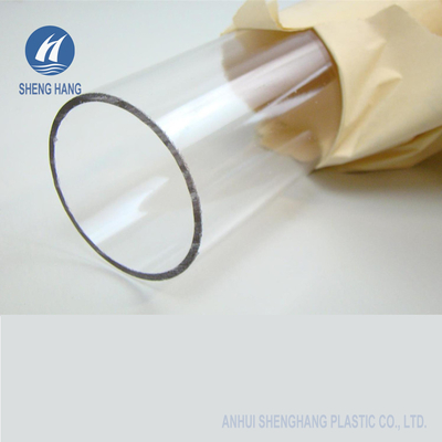 OD50mm 39.4 인치 파란불 돌출성형 아크릴 튜브 6 밀리미터 두꺼운 고온 레지스턴트